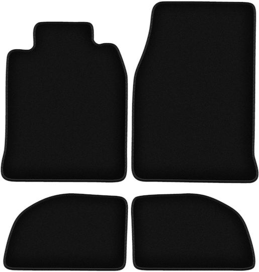 Basic Black Velvet Floor Mats Porsche 924 Coupe 1976-1988