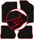 Carlux Red Car Mats Volkswagen Scirocco II Coupe 1981-1992