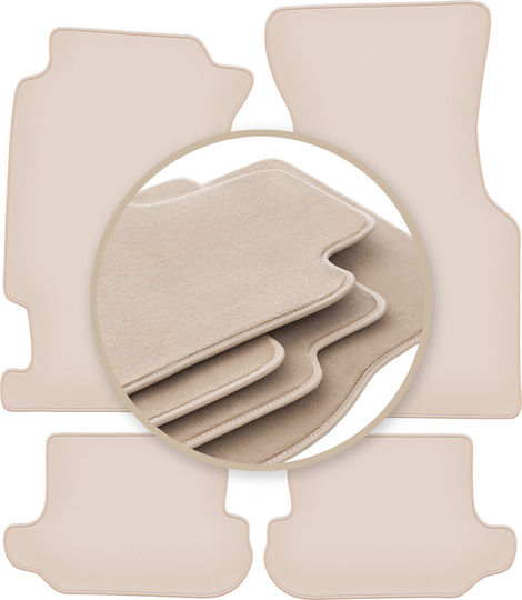 Premium Beige Floor Mats Honda Crx Delsol Coupe Convertible 1992-1997