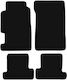 Basic Black Velvet Floor Mats for Honda Prelude Iv Coupe 1991-1996