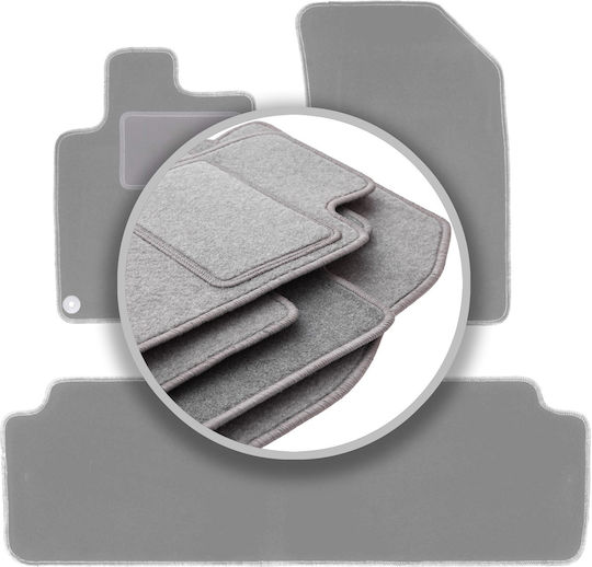 Graue Auto Fußmatten Peugeot 407 Coupe Limousine Kombi SW 2004-2011