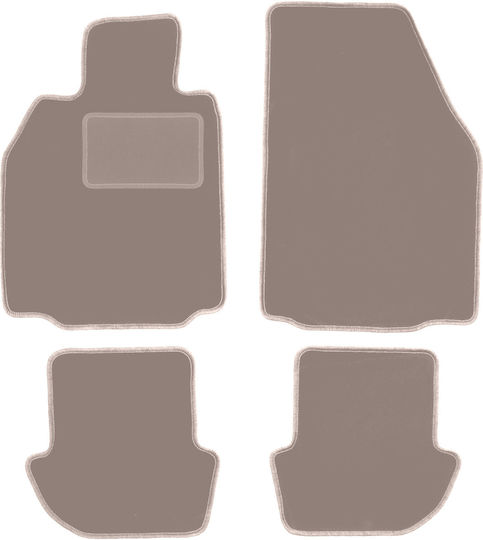Beige Velvet Car Mats Porsche 911 Type 997 Cabrio Coupe Targa 2002-2012