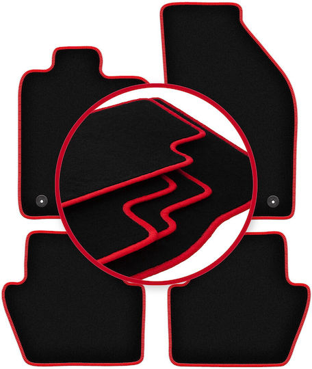 Carlux Red Car Mats Volvo C70 I Cabrio Coupe 1997-2005