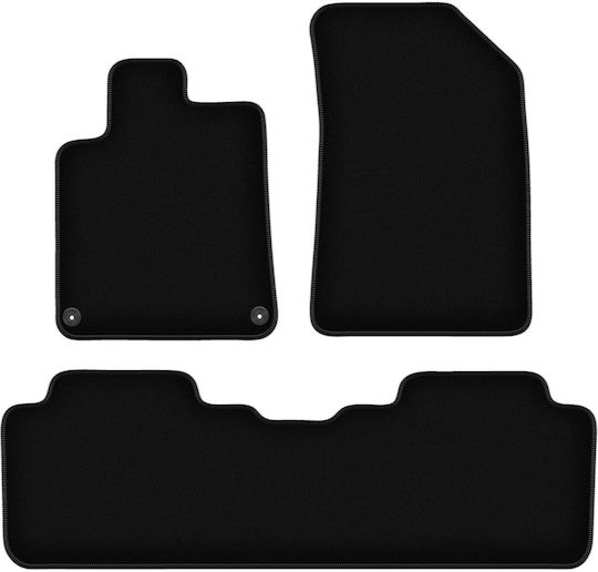Basic Black Velvet Car Mats Peugeot 407 Coupe Sedan Wagon Sw 2004-2011
