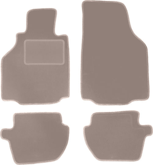 Beige Velvet Car Mats Porsche 911 Type 996 Coupe 1997-2004