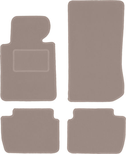 Beige Samt Fußmatten BMW 3 E46 Compact Coupe Sedan Kombi Touring 1998-2007