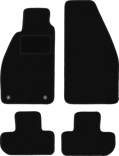Black Velvet Car Mats Alfa Romeo GTV Coupe Cabrio 1995-2005
