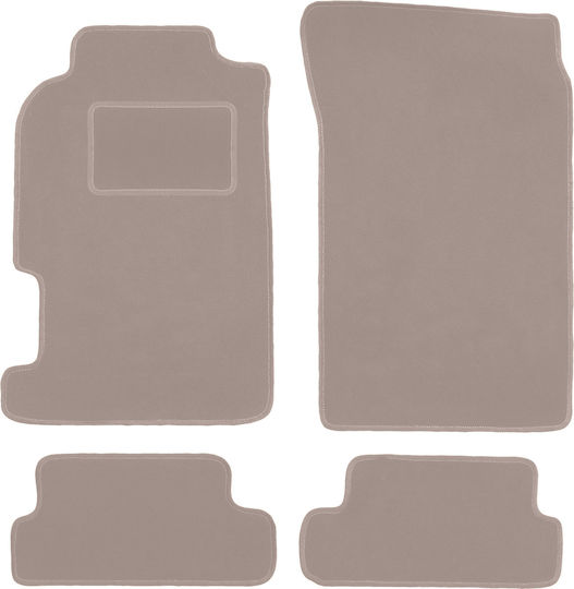 Beige Velvet Floor Mats Honda Prelude Iv Coupe 1991-1996
