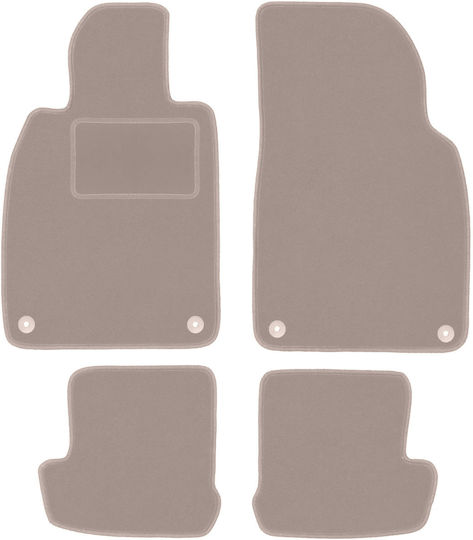 Beige Velvet Floor Mats Porsche 911 Type 991 Coupe Targa Cabrio 2010-2019