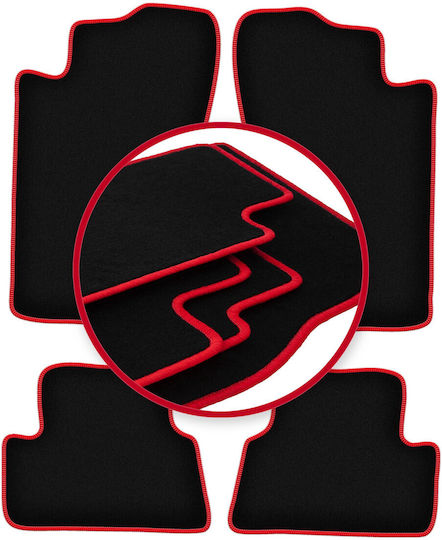 Covorașe auto Carlux-roșu pentru Mitsubishi Eclipse 2g Coupe 1995-1999
