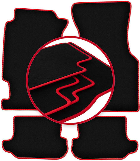 Carlux Red Car Floor Mats Honda CRX Delsol Coupe Cabrio 1992-1997