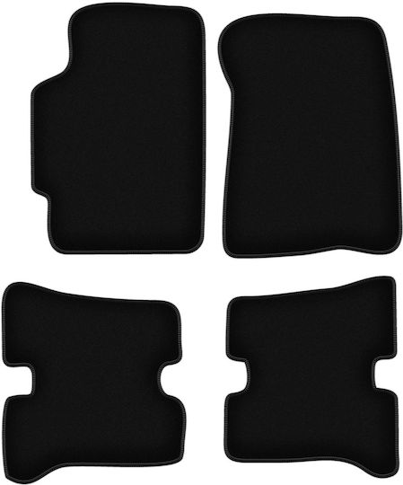 Schwarze Samt-Fußmatten Basic für Mazda MX-6 II Coupe 1992-1997