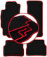 Carlux-rote Fußmatten Mazda Rx-8 Coupe 2003-2012