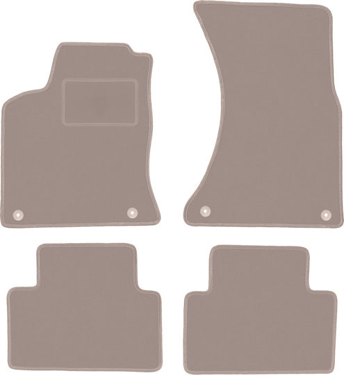 Beige Velvet Floor Mats Porsche Macan Suv 2013