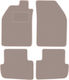 Beige Velvet Floor Mats Saab 9000 Sedan 1984-1991