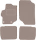 Beige Velvet Floor Mats Citroen C-elysee Sedan 2012
