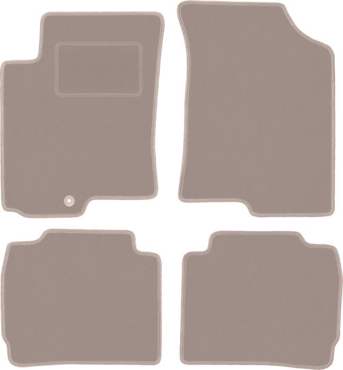 Beige Velvet Floor Mats Kia Cerato Hatchback Sedan 2004-2008