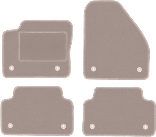 Beige Velvet Floor Mats Jaguar E-pace Suv 2017
