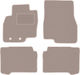 Beige Velvet Floor Mats Mitsubishi Grandis Minivan 2004-2010