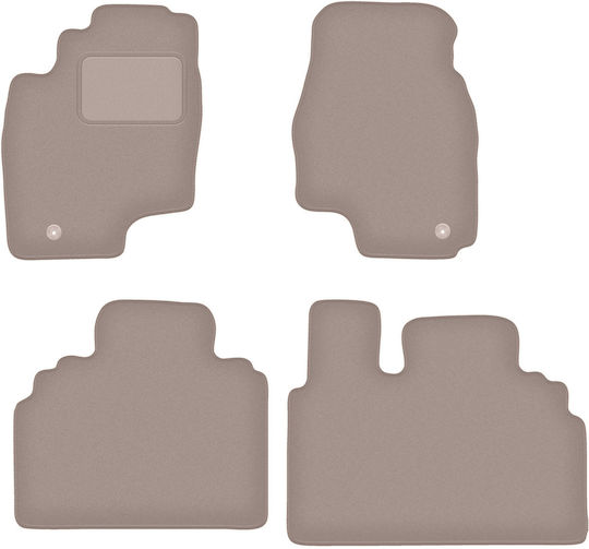 Beige Velvet Floor Mats Toyota Previa Ii Minivan 2000-2005
