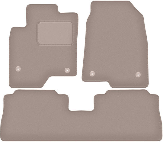 Beige Velvet Car Mats Opel Antara SUV 2006-2017