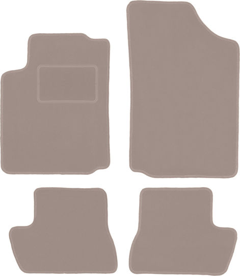 Beige Samt Fußmatten Citroen C3 Pluriel Cabrio 2003-2010