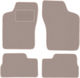 Beige Velvet Floor Mats Opel Ascona C Liftback Sedan 1981-1988