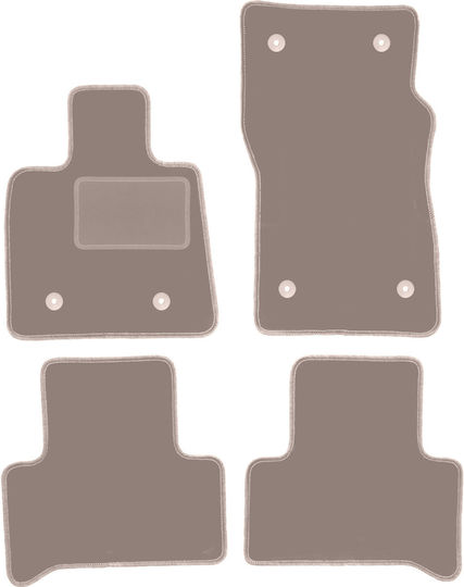 Beige Velvet Floor Mats Alfa Romeo Stelvio 2x4 2wd Suv 2016