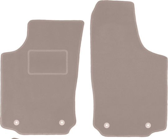 Бежови кадифени стелки за под Opel Tigra B Twintop кабриолет 2003-2008