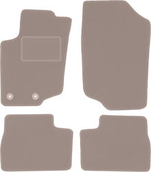Beige Velvet Floor Mats Peugeot 207 Sw Station Wagon Hatchback 2006-2012 Beige Velvet Floor Mats Peugeot 207 Sw Station Wagon Hatchback 2006-2012