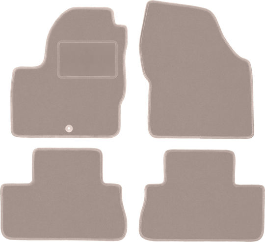 Beige Velvet Floor Mats Land Rover Freelander Ii Suv 2006-2014