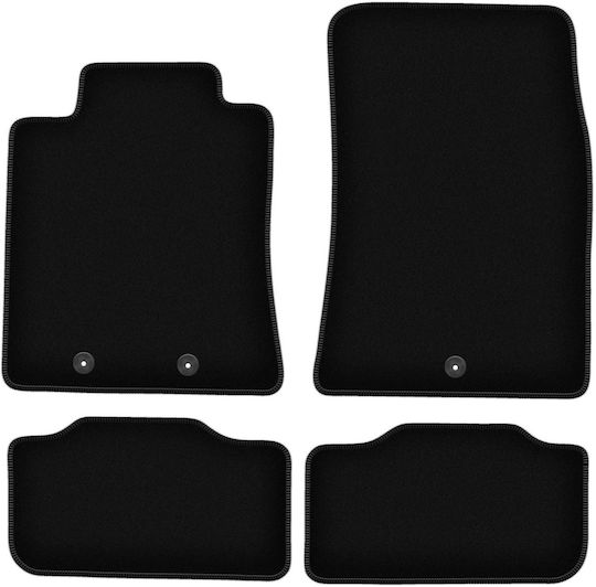 Basic Black Velvet Floor Mats Hyundai Genesis G80 Sedan 2013