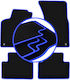 Carlux-blue Car Mats Porsche Macan Suv 2013