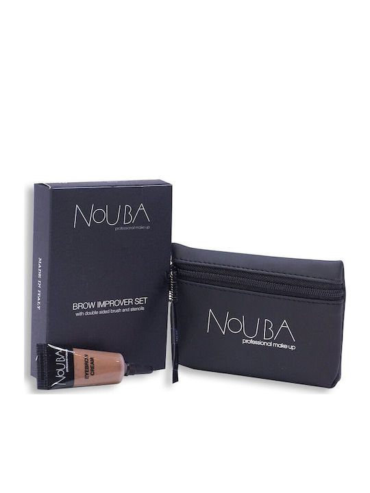 Nouba Brow Improver Σετ Μακιγιάζ για τα Φρύδια με Νεσεσέρ 3τμχ