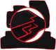Carlux-red Car Mats Ford Tourneo Courier Kombivan 2014