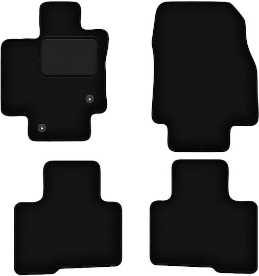 Black Velvet Car Mats for Toyota Highlander IV SUV 2021