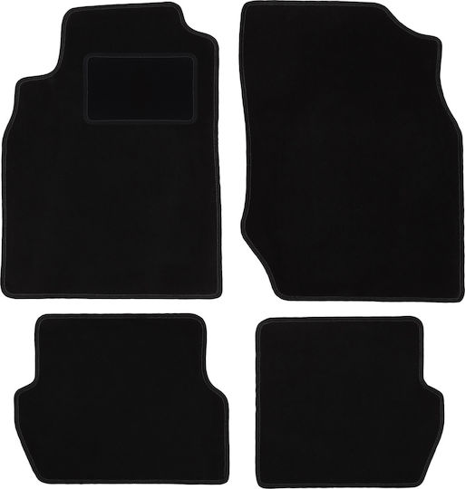 Black Velvet Floor Mats Nissan Almera N16 Hatchback 2000-2006