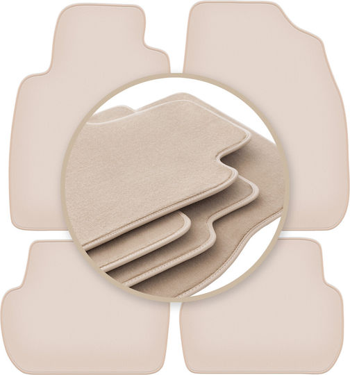 Premium Beige Floor Mats Toyota Starlet P9 Hatchback 1996-1999