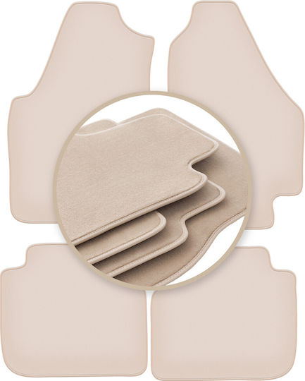 Premium Beige Car Mats Fiat Idea Minivan 2003-2010