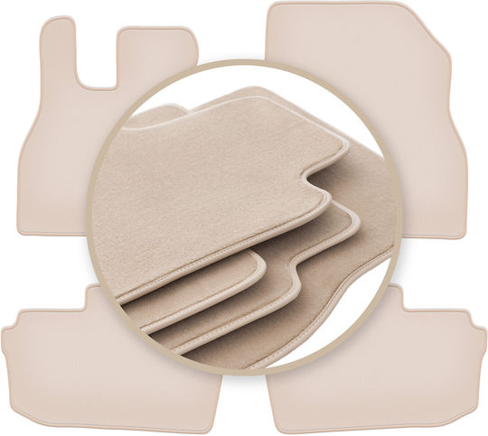 Premium Beige Floor Mats Nissan Leaf Ii Hatchback 2017