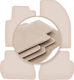 Premium Beige Fußmatten Ford Fusion Hatchback 2005-2012