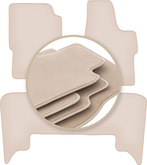 Premium Beige Car Mats Opel Monterey Suv 1991-1999