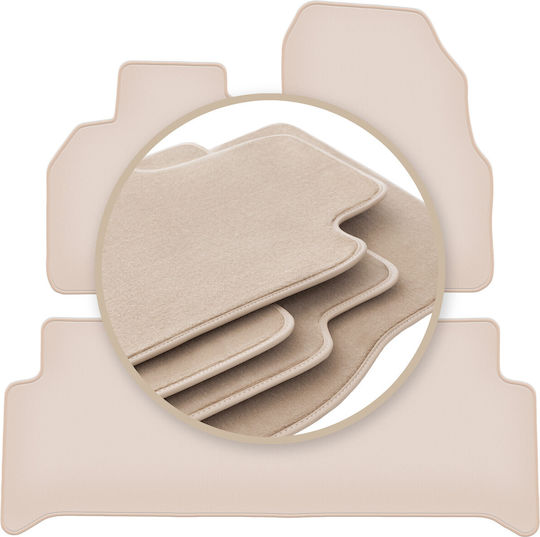 Premium Beige Floor Mats Renault Scenic Ii Minivan 2003-2009