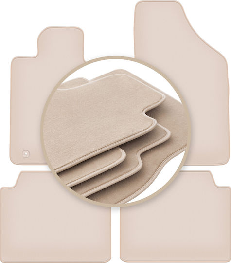 Premium Beige Fußmatten Renault Safrane Liftback 1992-2000