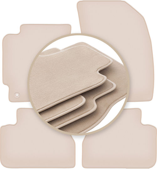 Premium Beige Floor Mats for Chevrolet Epica Sedan 2006-2012