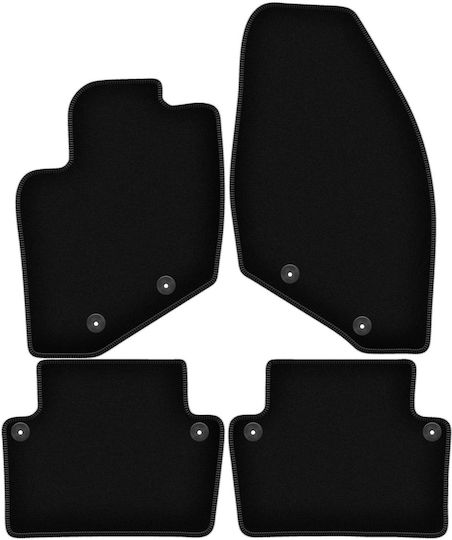 Basic Black Velvet Floor Mats Volvo S80 I Sedan 1998-2006