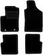Black Velvet Car Mats Fiat 500 Cabrio Hatchback 2007-2013