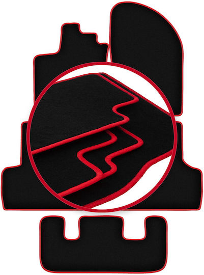 Carlux-red Car Mats Dacia Lodgy 7 Seater 2012