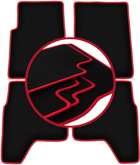 Carlux Red Car Mats Hyundai Galloper Off-road 1991-2003