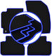 Carlux-blau Autoteppiche Chevrolet Epica Limousine 2006-2012